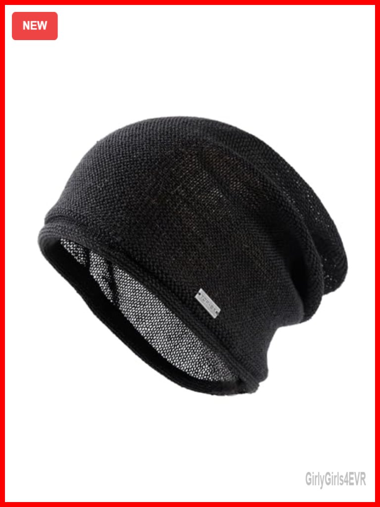 100% Linen Beanie Slouch Hat Summer Cooling Eco-Friendly Unisex